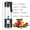 JUICER PORTABLE OUTDOOR JUICING CUP HOME MINI CORDLESS CRUSHED ICE MACHINE USB CHARGING FRUIT VEGETABLE BLENDER